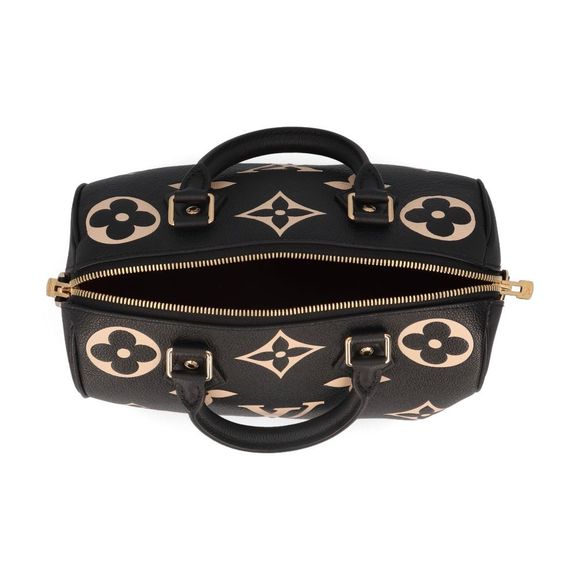 Louis Vuitton Speedy Bandouliere 25 Black Beige - Picture 4 of 5